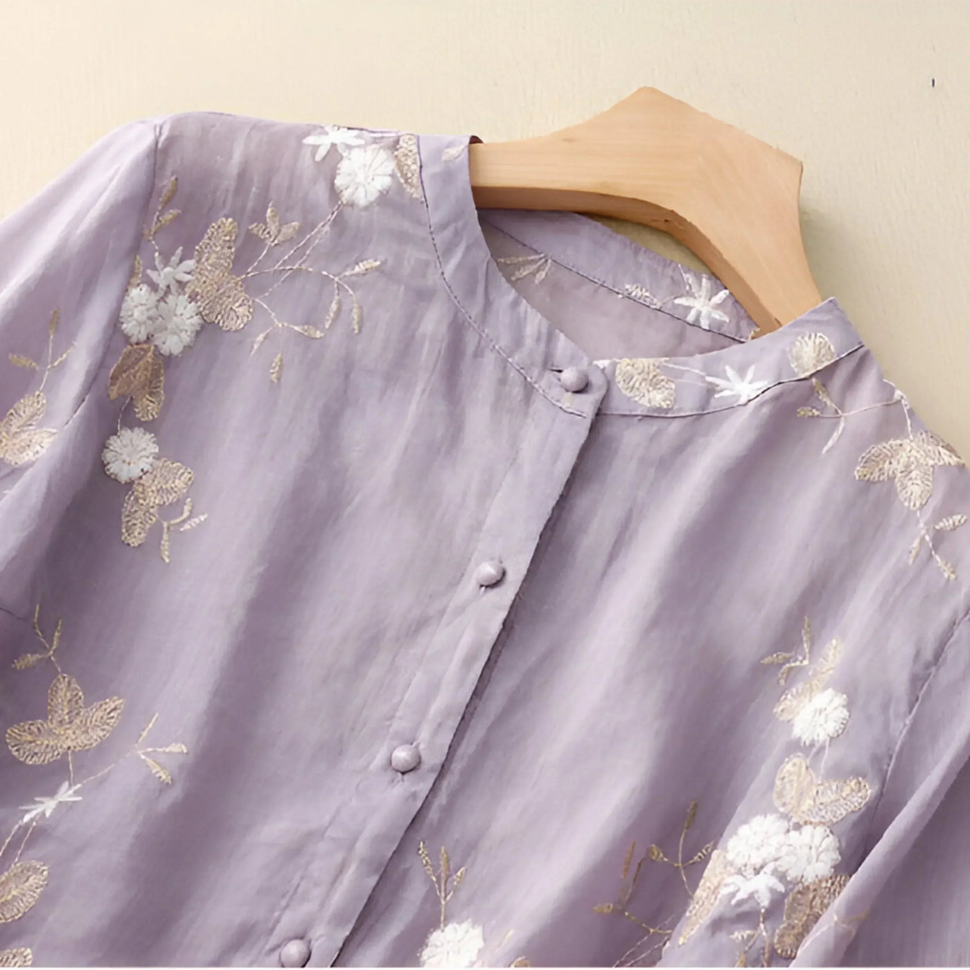 Emily™ - Cotton Top With Flowers