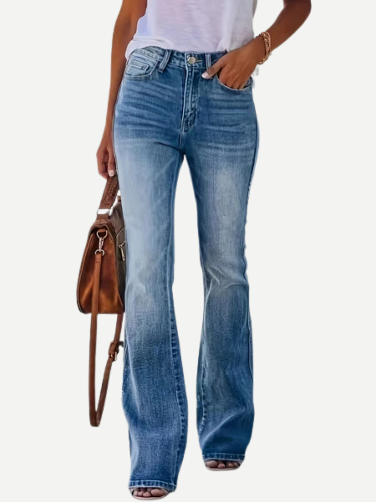 ESTELLE™ - Classic Mid-Rise Flare Jeans