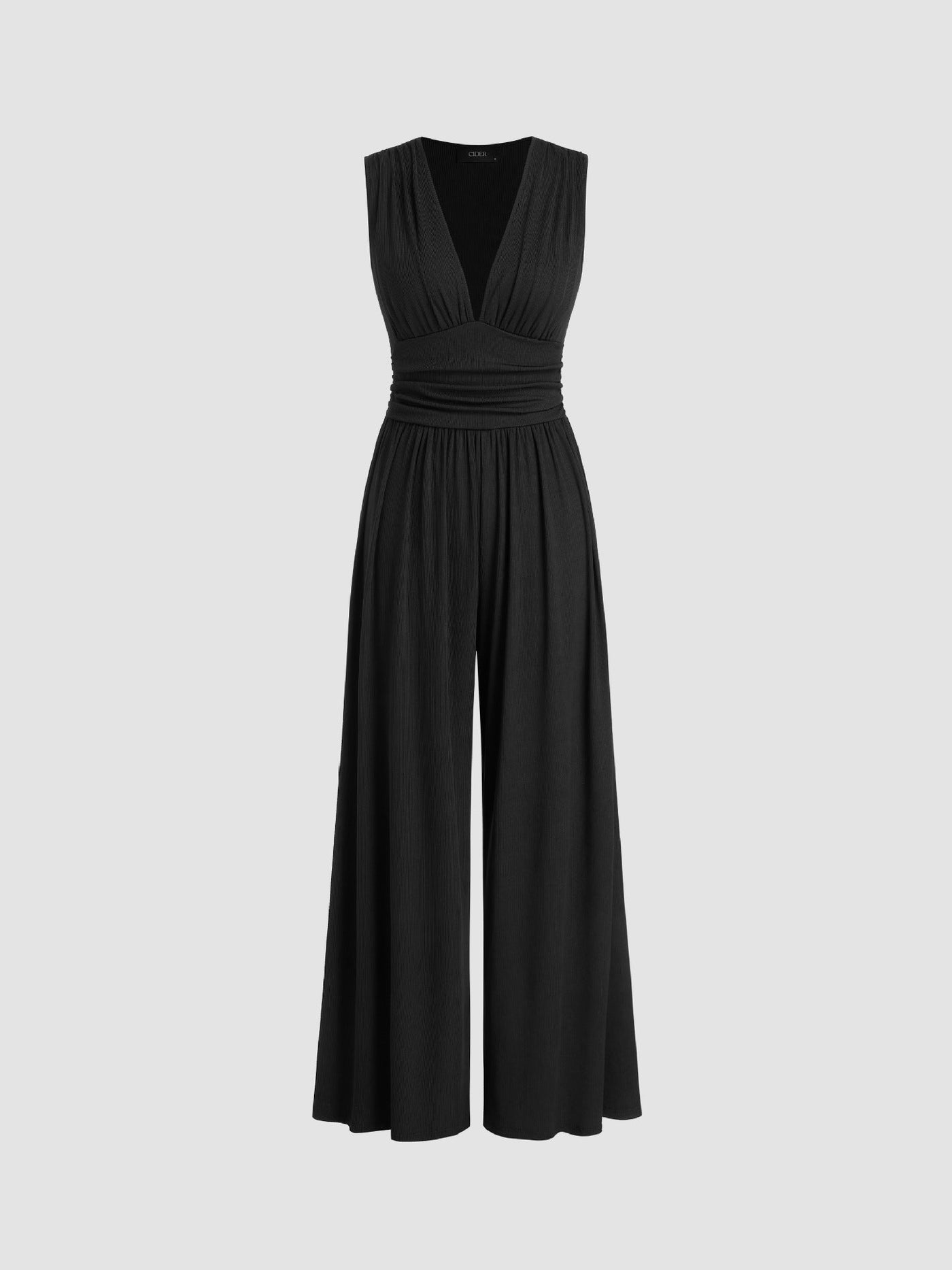 Charity™ – Chic Sleeveless Wide-Leg Jumpsuit